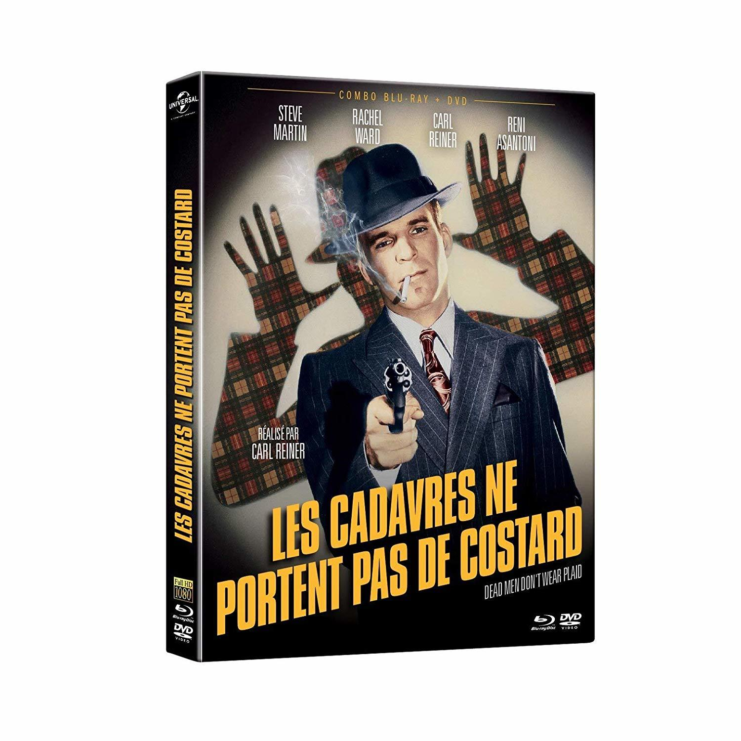 Boîtier DVD avec un homme fumant, avec du texte en langue étrangère. Une affiche de film est visible.