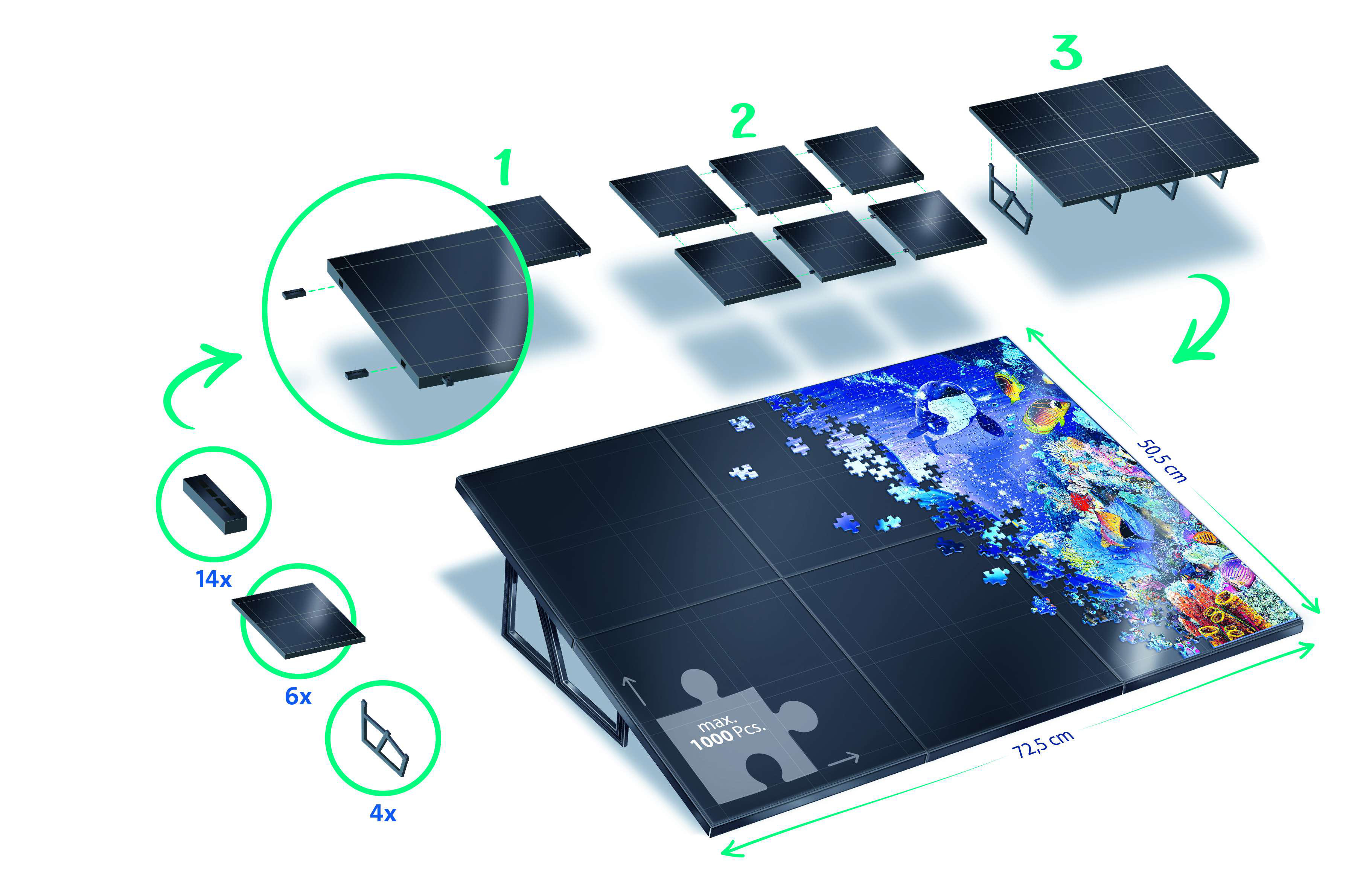 RAVENSBURGER Puzzle Staffelei Puzzlestaffelei