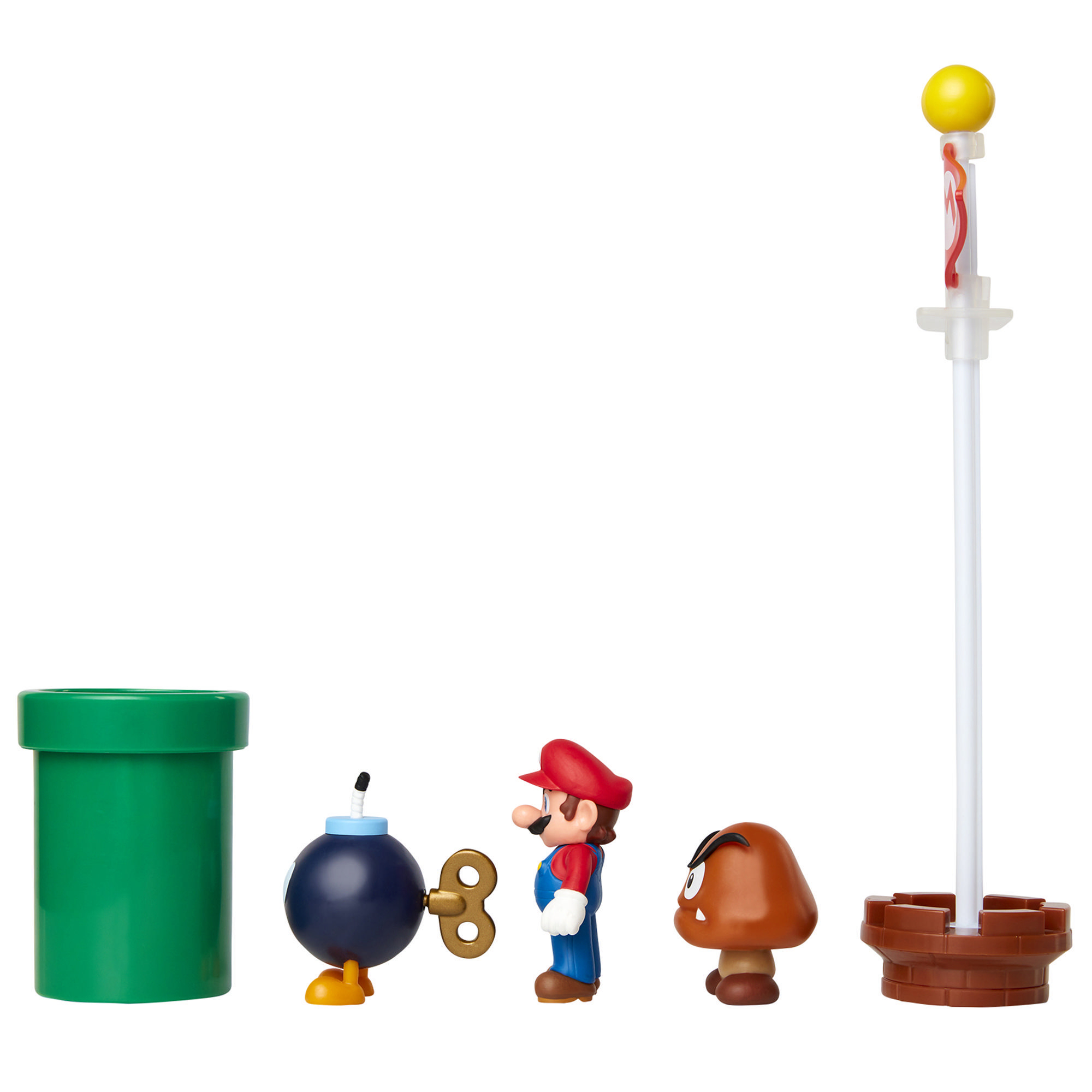JAKKS PACIFIC Nintendo 2.5 Acorn Plains Diorama Set Sammelfigur