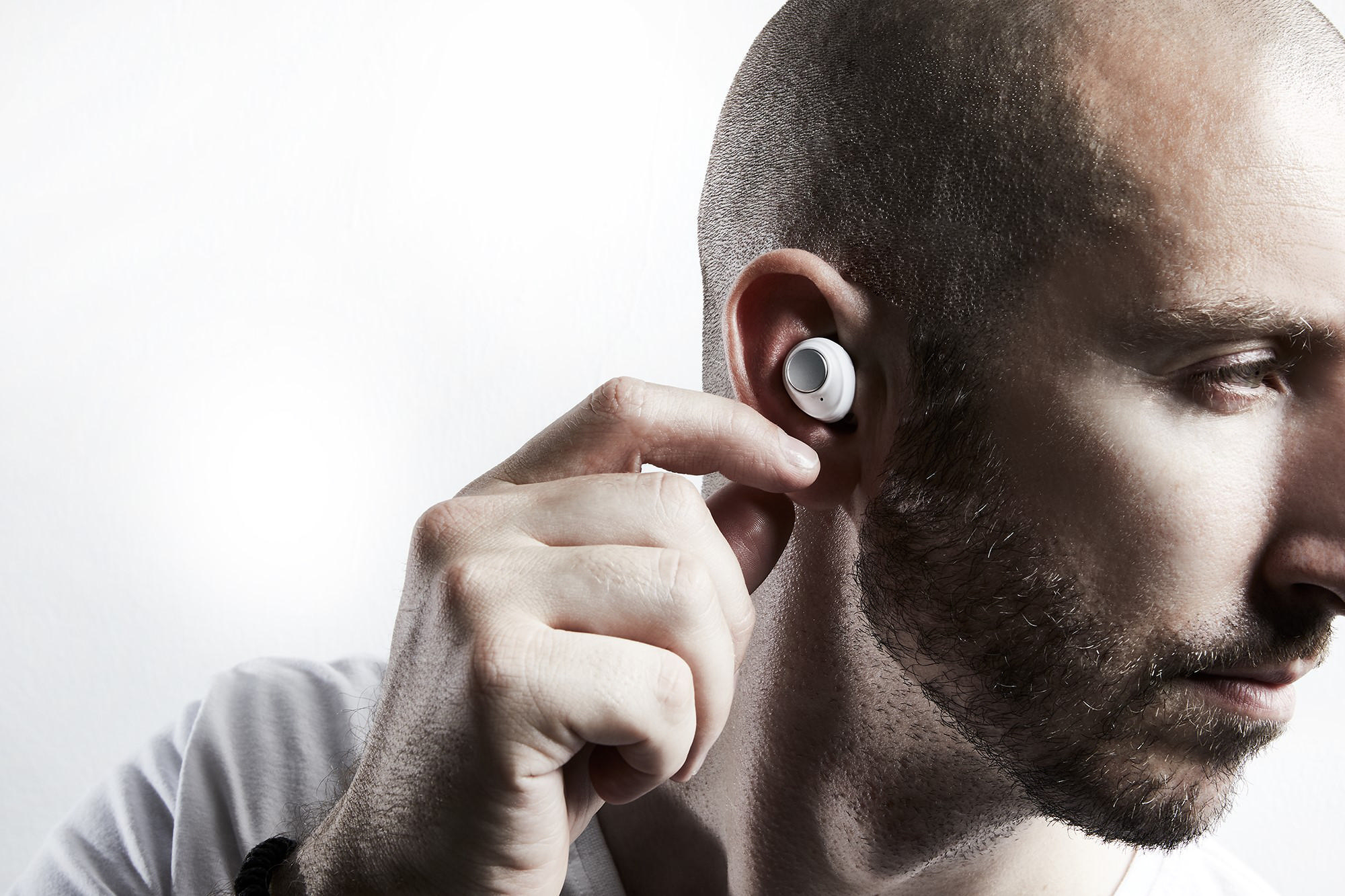 Onestyle Bluetooth Kopfhörer V15, TECHNOLOGY CORN Weiß In-ear