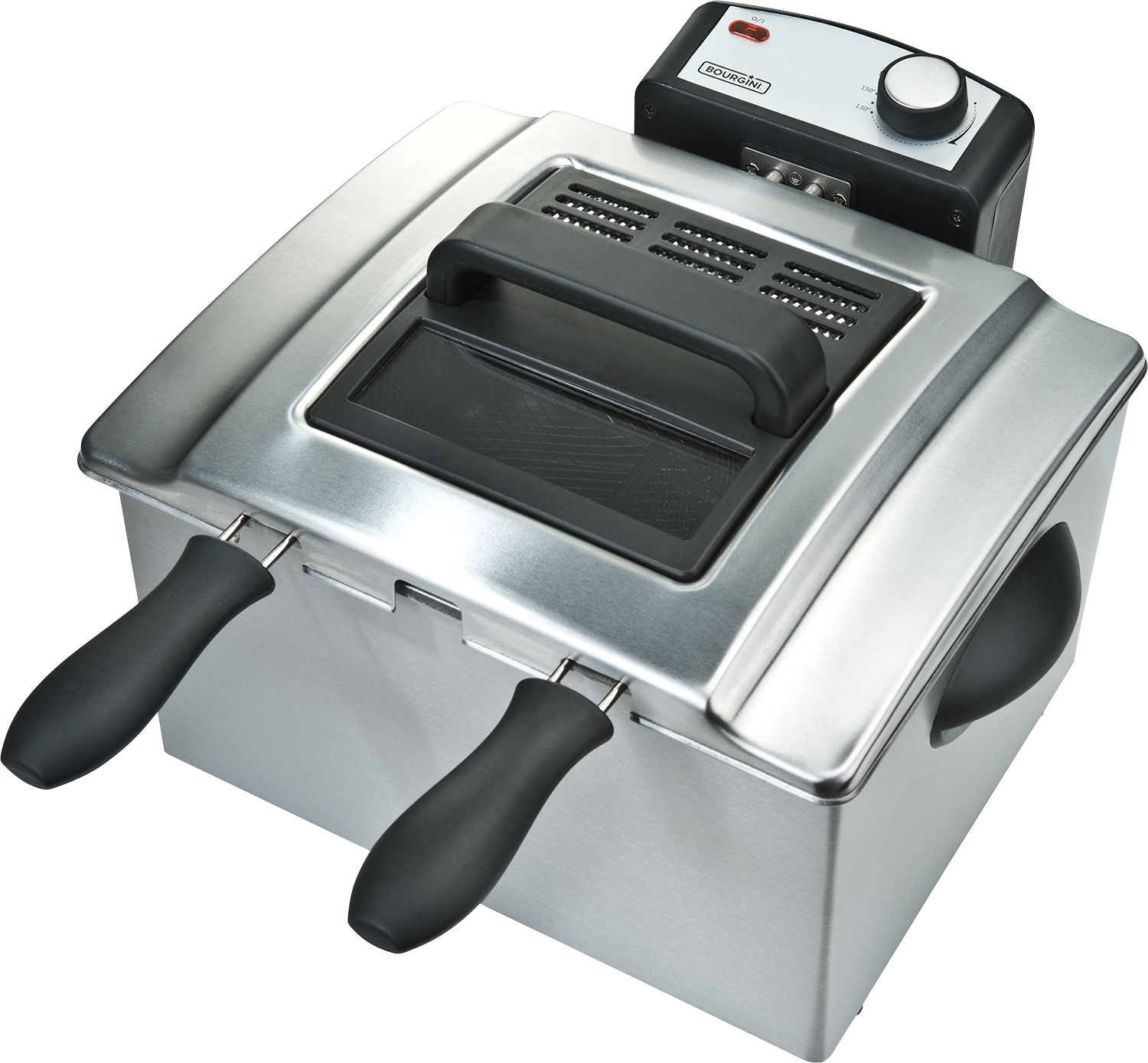 BOURGINI Classic Triple Deep Fryer Zilver