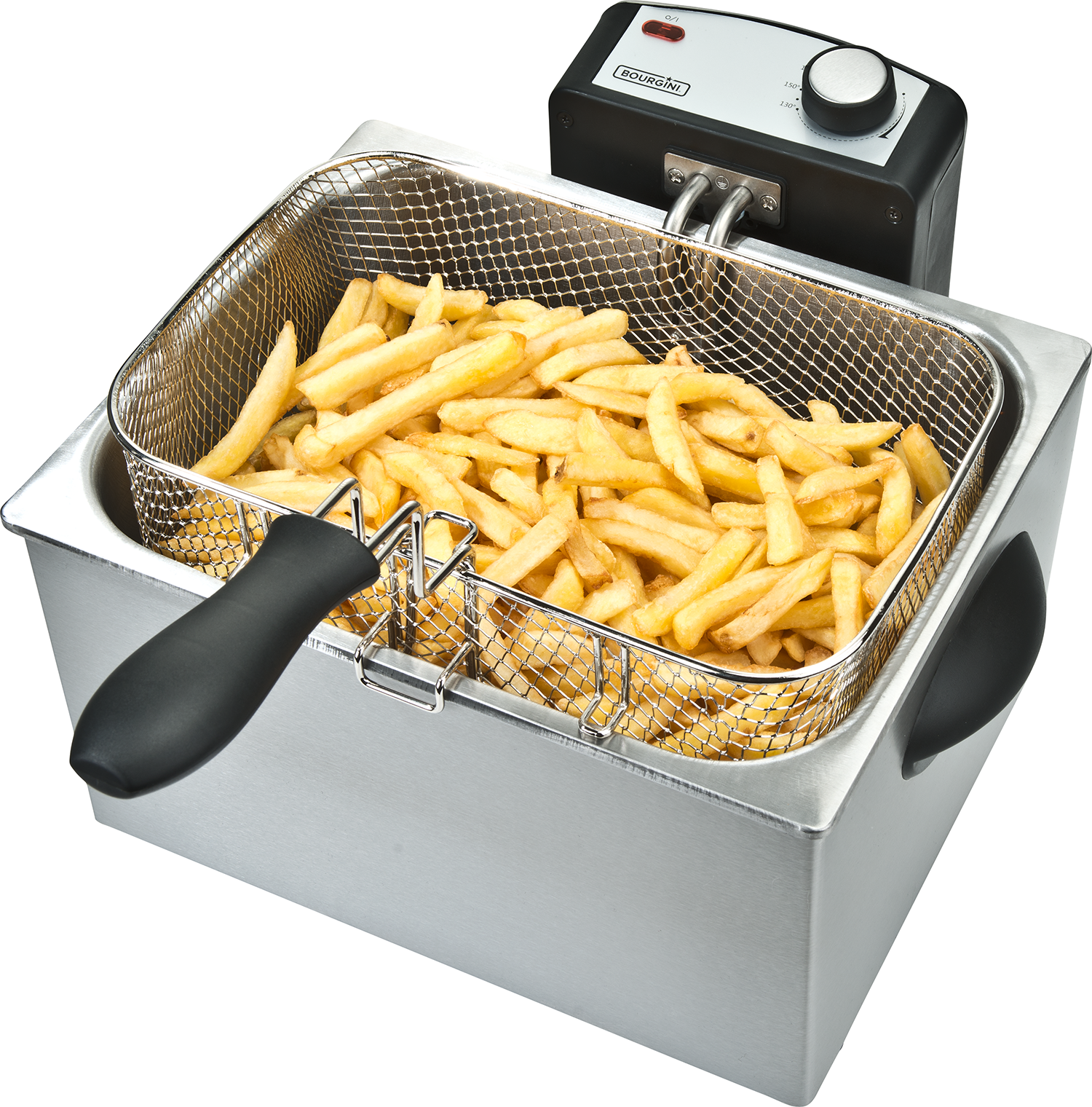 BOURGINI Classic Triple Deep Fryer Zilver