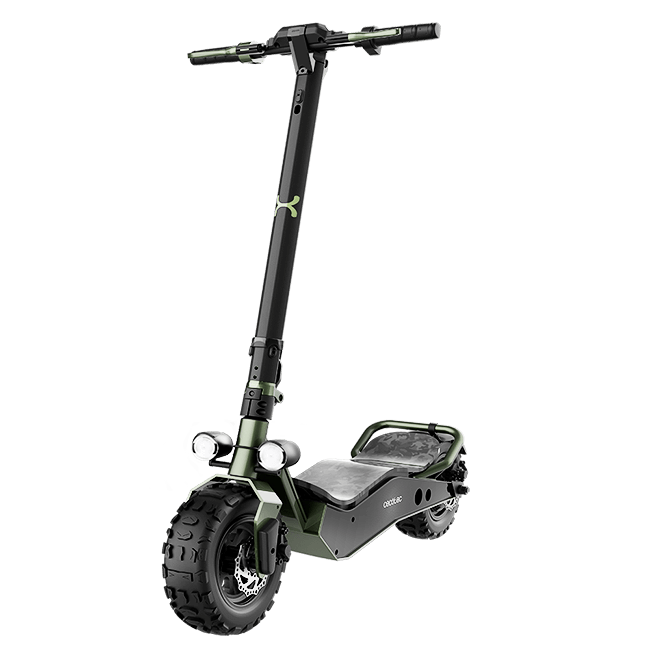 Patinete eléctrico - Cecotec 07032 Bongo Serie Z Off Road Green, 1100 W, 25 km/h, Hasta 40 km, Negro