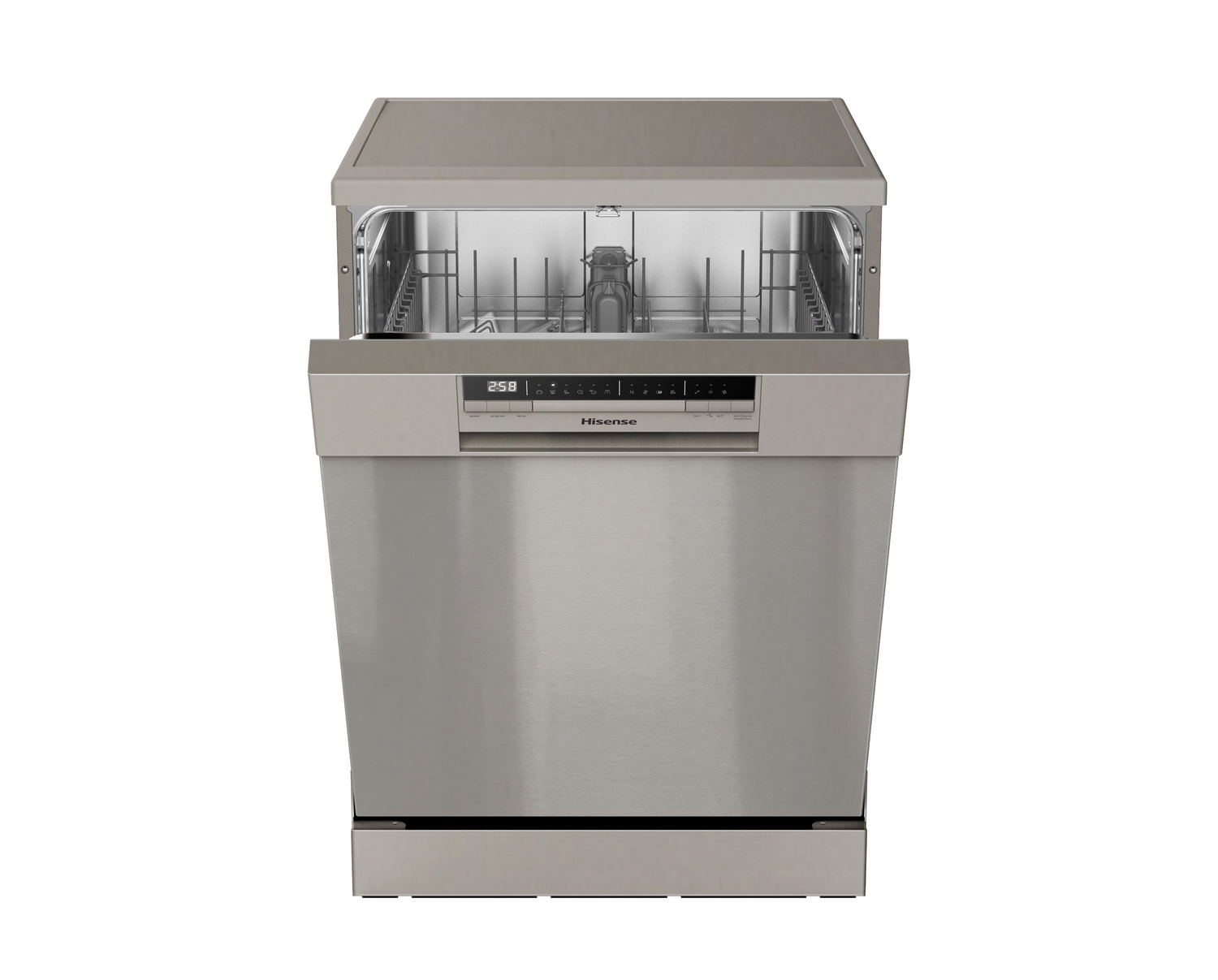 Lavavajillas - Hisense HS6130X, Independiente, 13 servicios, 6 programas,  Inox