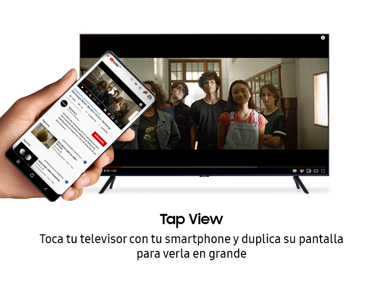 TV LED 55" - Samsung Crystal UHD 55TU8005, Smart TV, 4K Real, HDR10+, One Remote Control, Tap View