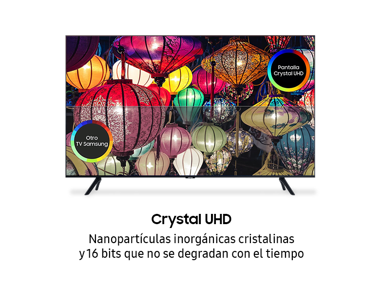 TV LED 82" - Samsung 82TU8005, UHD, Procesador Crystal 4K, HDR10+, One Remote Control, Ambient Mode