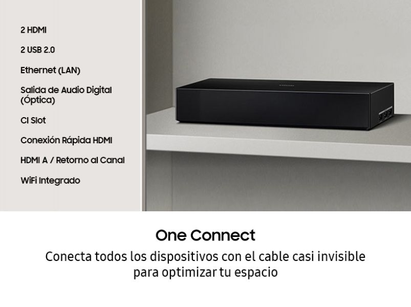 TV QLED 32" - Samsung The Frame QE32LS03TBKXXC, Full-HD, Smart TV, Quantum Dot, HDTV, WiFi, HDMI, Negro