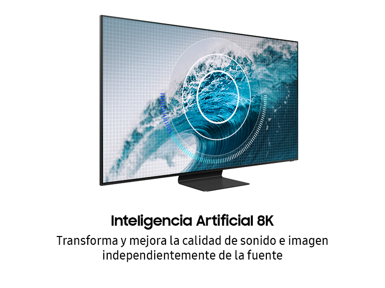 TV QLED 75" - Samsung QE75Q800TATXXC, UHD 8K, 7680 x 4320 píxeles, IA, Procesador Quantum 8K, HDMI, Negro