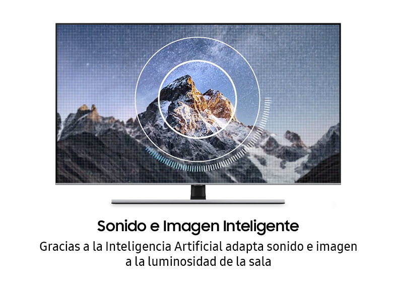 TV QLED 65" - Samsung QE65Q75TATXXC, 4K UHD, 3840 x 2160 píxeles, CI +, Asistentes de Voz, Procesador 4K