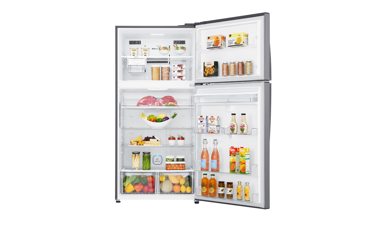 LG GR-F802HLHU E Enerji Sınıfı 592L No Frost Sebilli Üstten Donduruculu Buzdolabı Metalik
