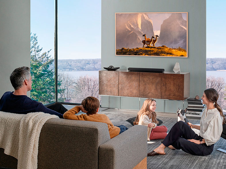 TV QLED 55" - Samsung QE55LS03T, UHD 4K, 3840 x 2160 píxeles, Inteligencia Artificial 4K, Smart TV, HDMI