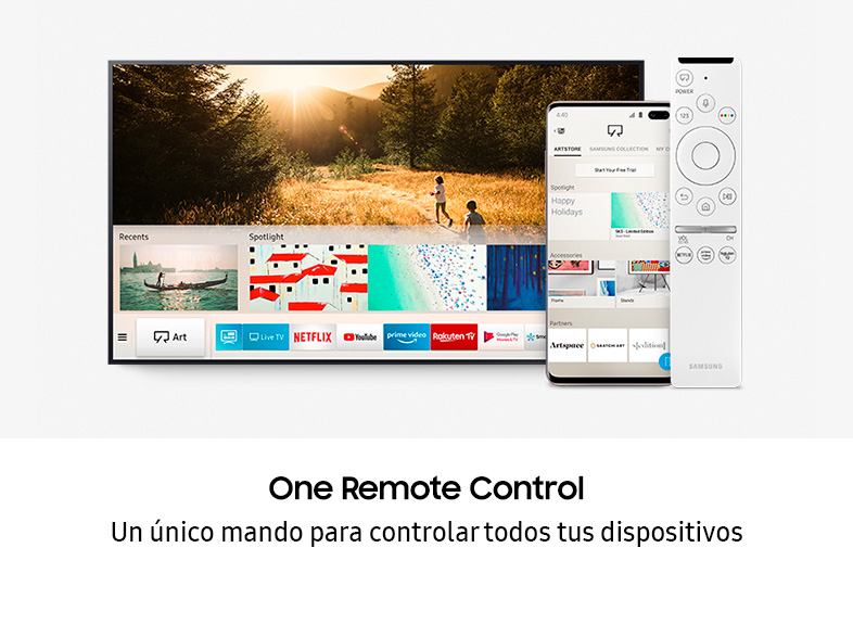 TV QLED 55" - Samsung QE55LS03T, UHD 4K, 3840 x 2160 píxeles, Inteligencia Artificial 4K, Smart TV, HDMI