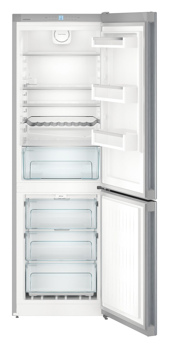 Frigorífico combi - Liebherr CNPEL-332-22, 333 l, No Frost, 186 cm, 40 dB, Plata