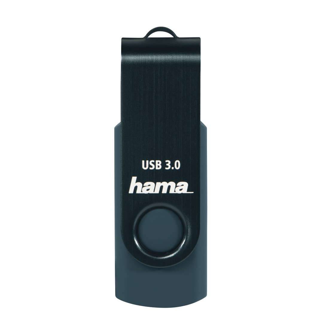 Ein USB 3.0 Hama-Flash-Laufwerk, dunkel türkis.