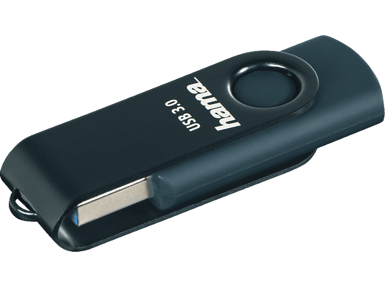 HAMA Rotate USB-Stick, 256 GB, 90 MB/s, Petrol Blau