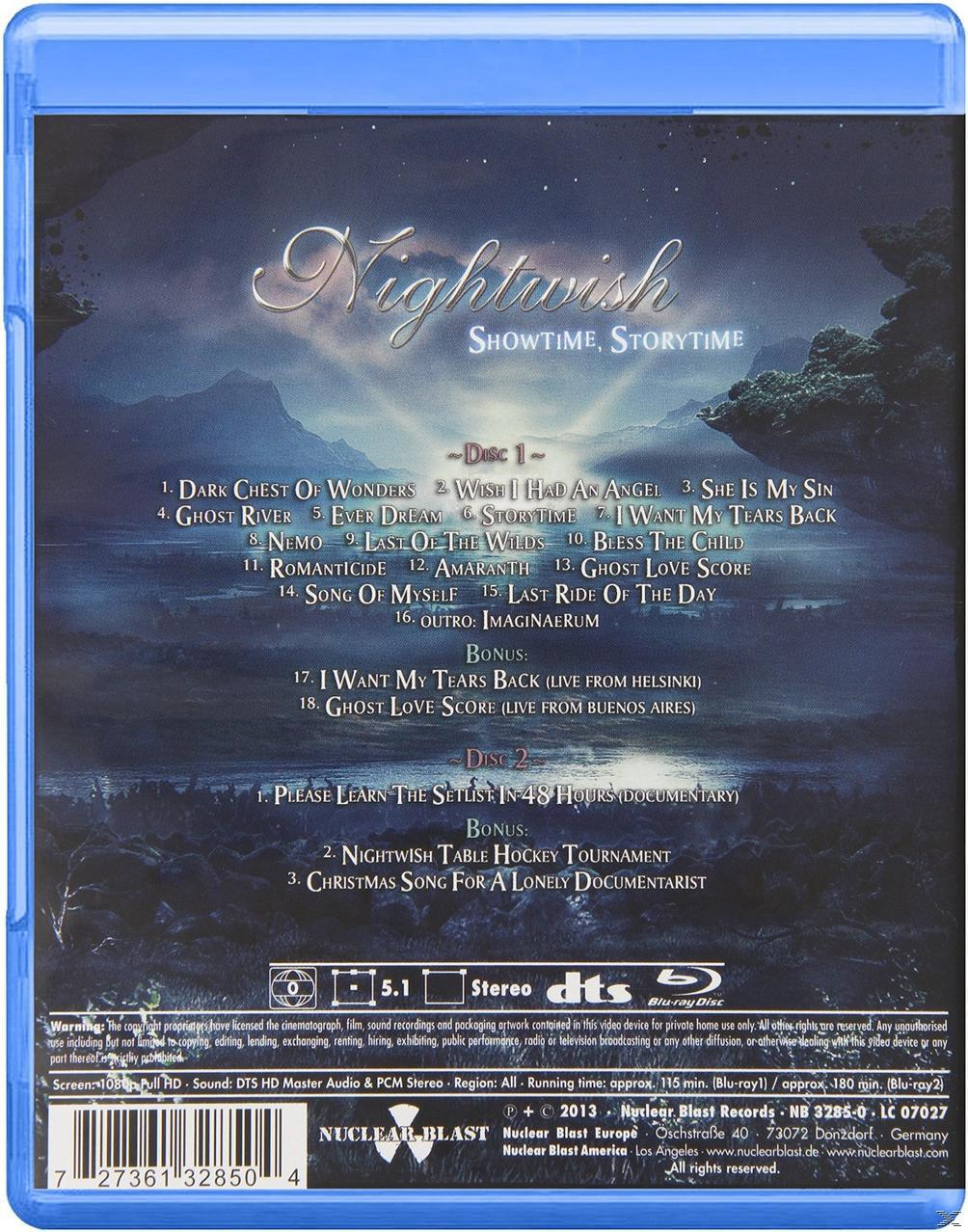 Blu-ray tok a Nightwish Showtime, Storytime-hoz.