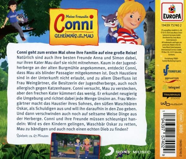 Rückseite einer Kinder-DVD, Zeichentrickfiguren.