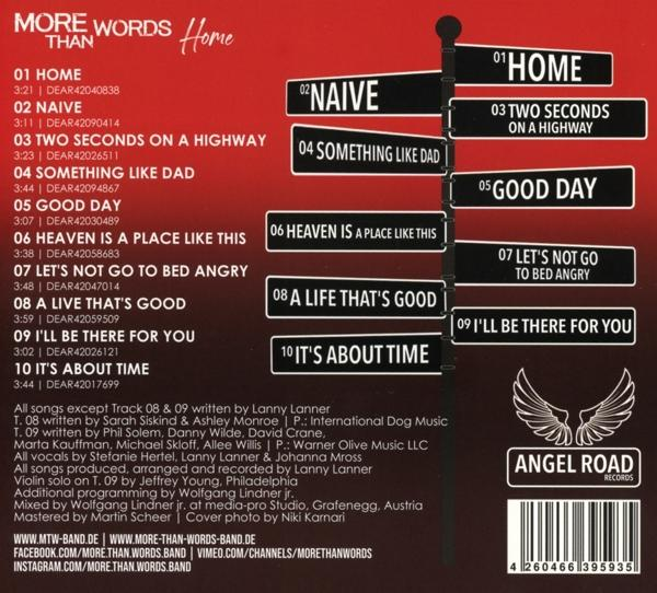 CD-Cover mit Songtiteln und Trackliste.