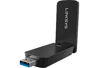 LINKSYS WUSB6400M-EU AC1200 MU-MIMO USB WiFi adapter, fekete
