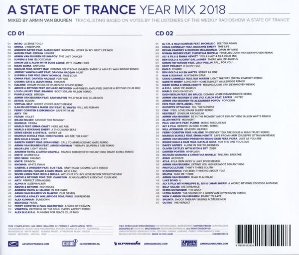 CD-Cover mit Titelliste und Künstlernamen.