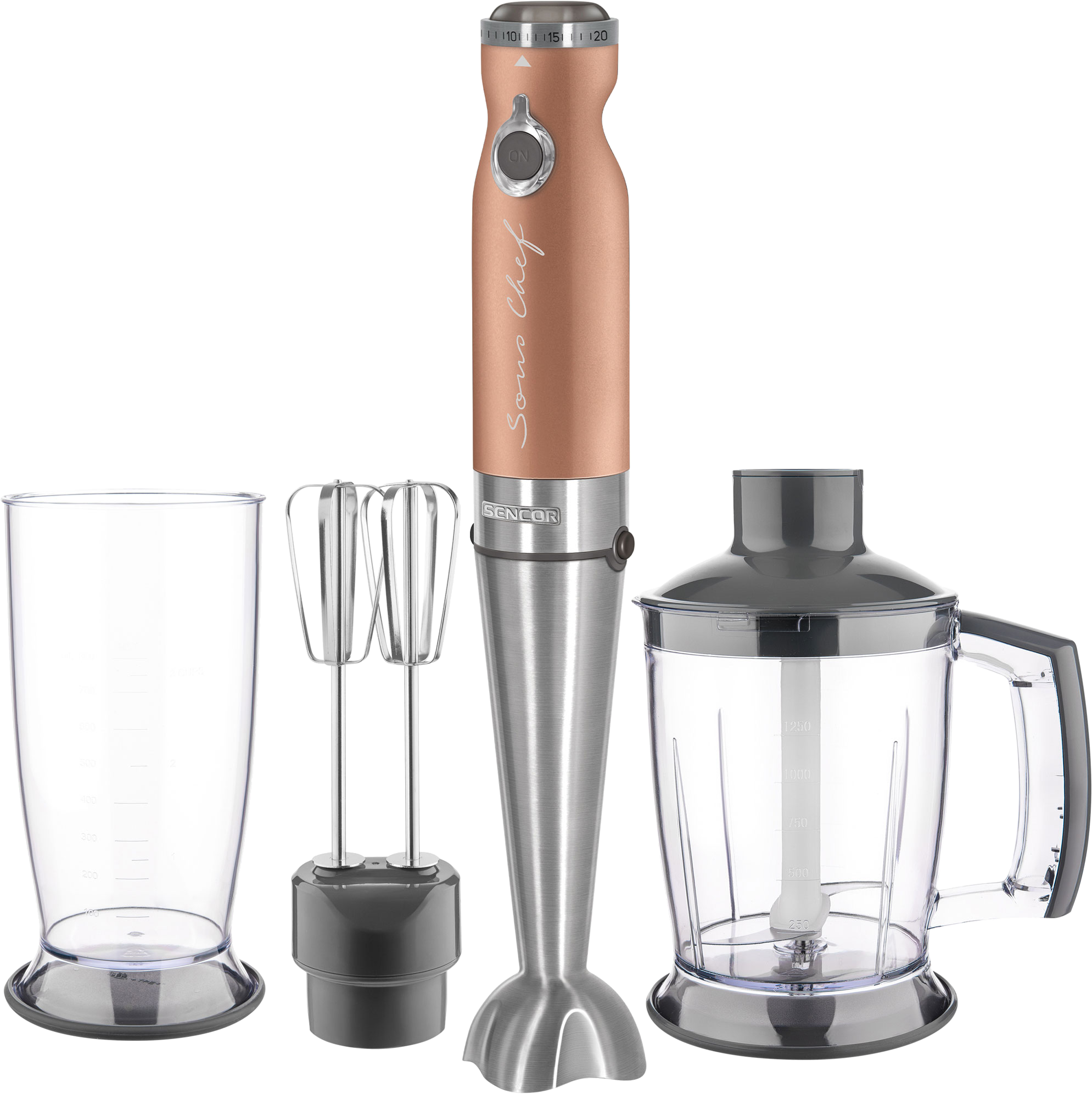 SENCOR SHB 5606GD-EUE3 Botmixer szett, 4 az 1-ben