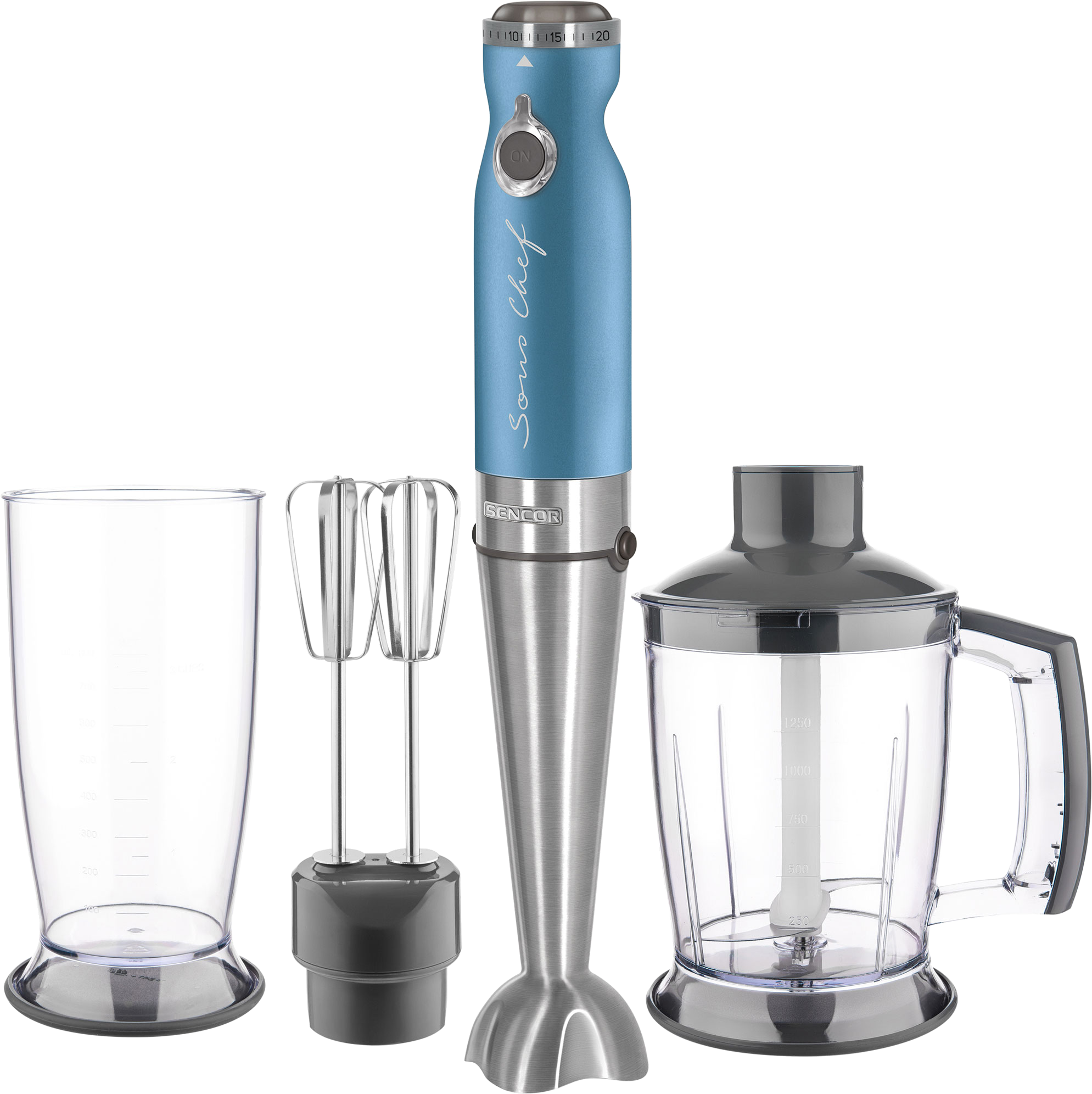 SENCOR SHB 5602BL-EUE3 Botmixer szett, 4 az 1-ben