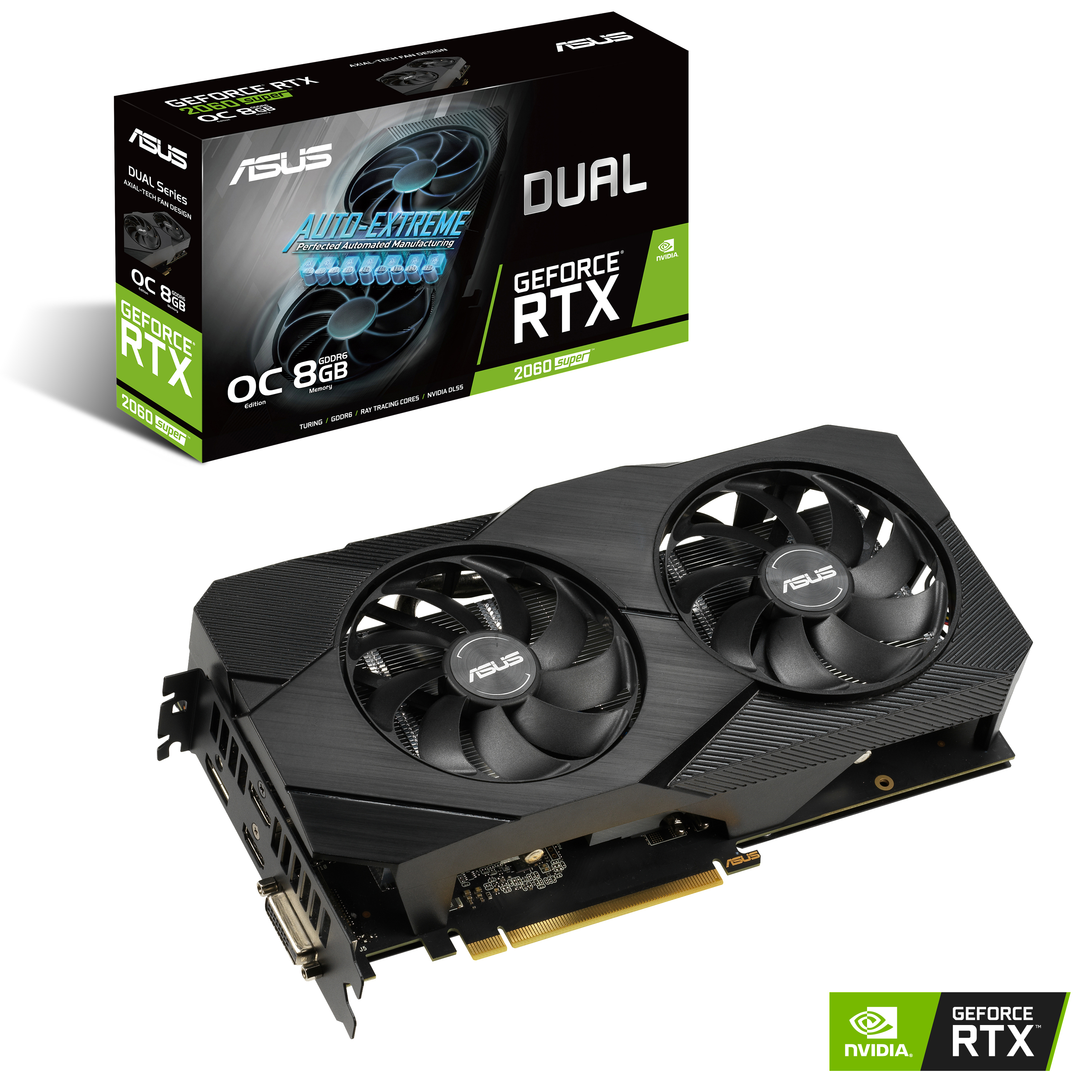 ASUS GeForce® RTX 2060 SUPER™ Dual Evo V2 OC 8GB (90YV0DZ0-M0NA00) (NVIDIA, Grafikkarte)