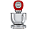SMEG SMF02RDEU Retro konyhai robotgép, piros