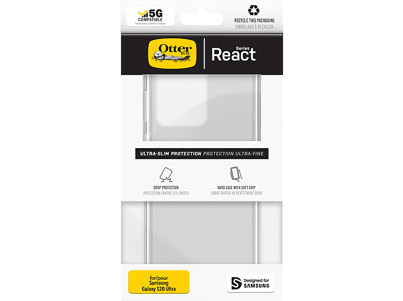 OTTERBOX React, Backcover, Samsung, Galaxy S20 Ultra, Transparent