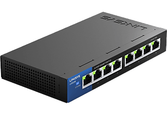LINKSYS LGS108-EU-RTL fekete 8 portos üzleti asztali gigabit switch