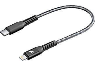 CELLULARLINE USB-C-kabel - Lightning Extreme 15 cm Zwart (TETRACABC2LMFI15CK)
