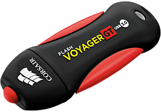 CORSAIR Flash Voyager GT - Chiavetta USB  (64 GB, Nero/Rosso)