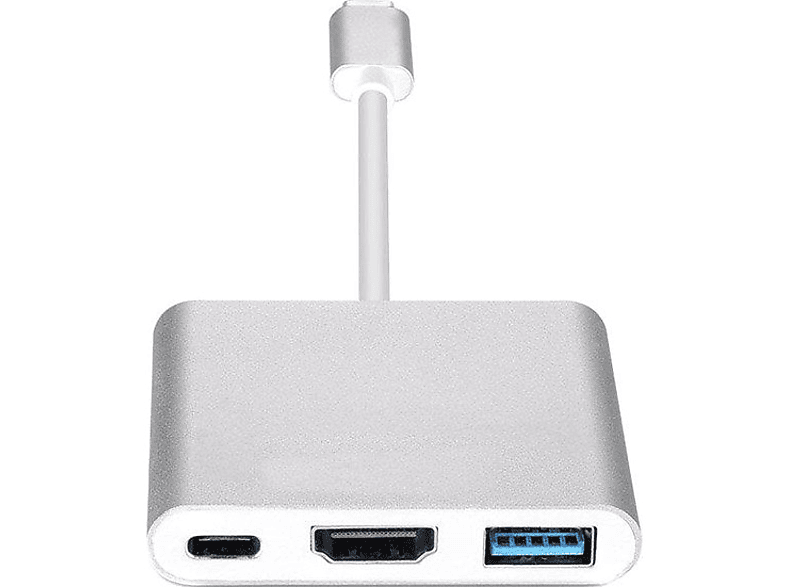 DAYTONA FC01 3 in 1 Type C HDMI USB Multi Adaptör Silver_1