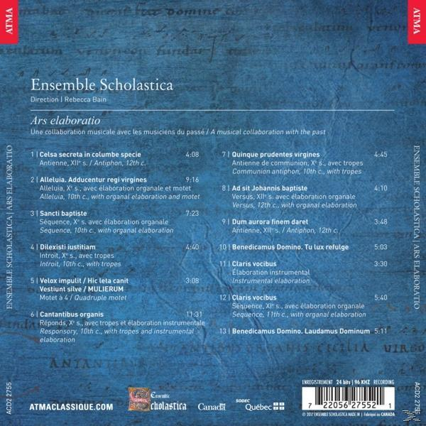 Ensemble Scholastica - Ars Elaboratio  - (CD)