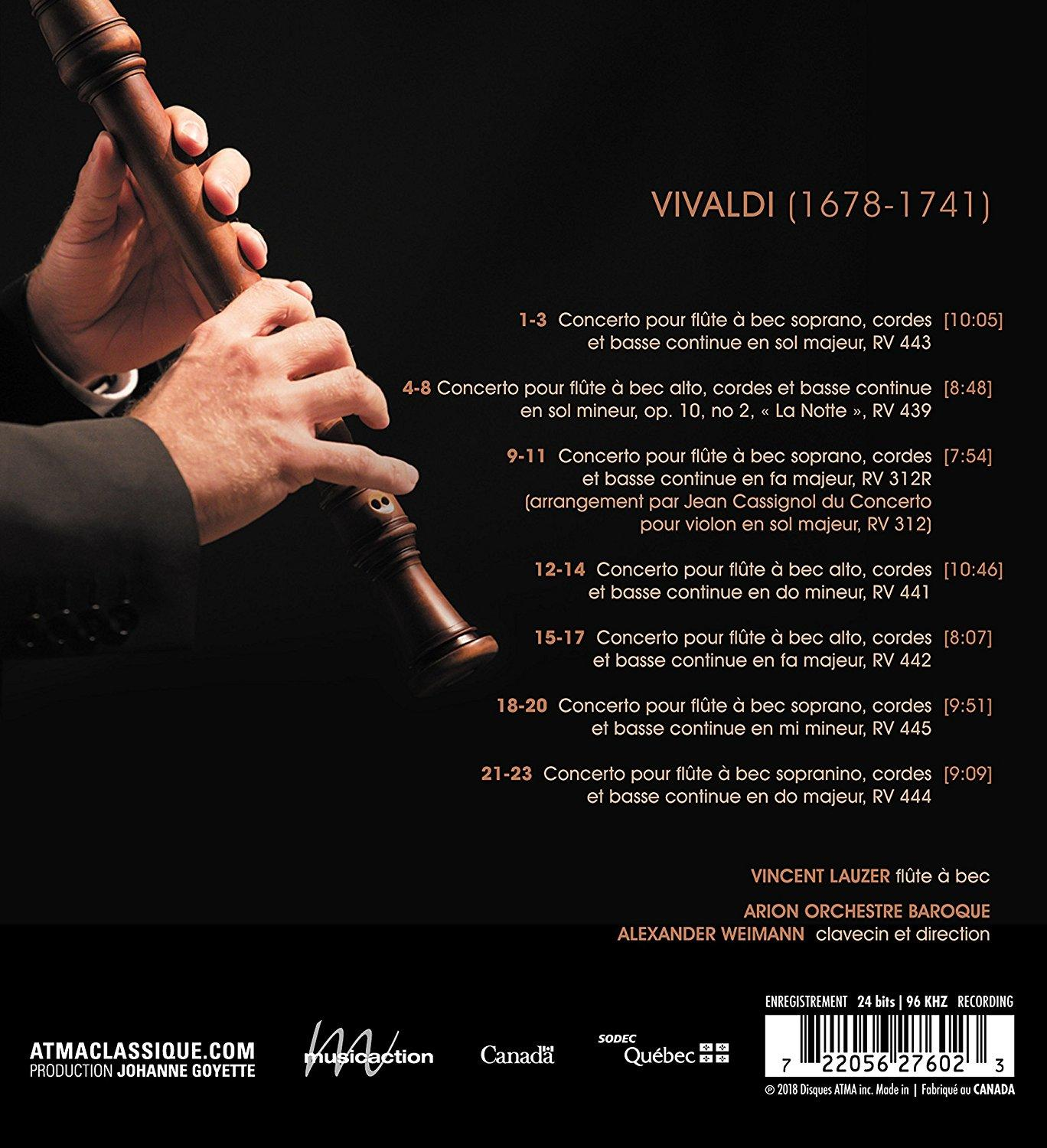 Arion Orchestre Baroque - Recorder Concertos (Flute  Bec)  - (CD)