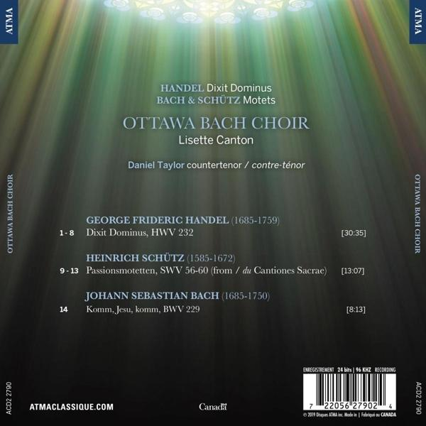 Ottawa Bach Choir - Handel-Dixit Dominus|Bach & Schütz-Motets  - (CD)