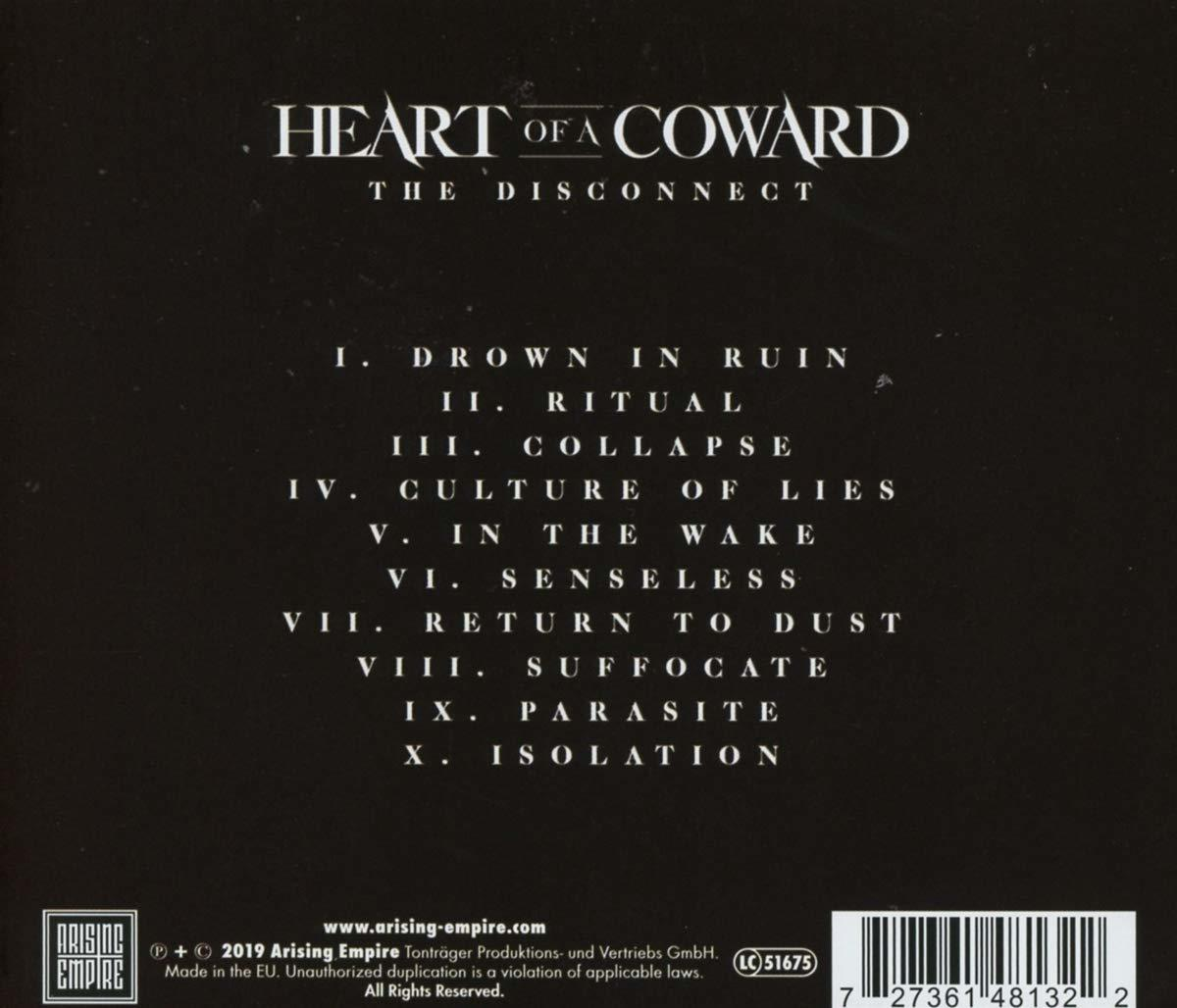 CD-Album-Rückseite mit Titelliste in weißem Text auf dunklem Hintergrund.