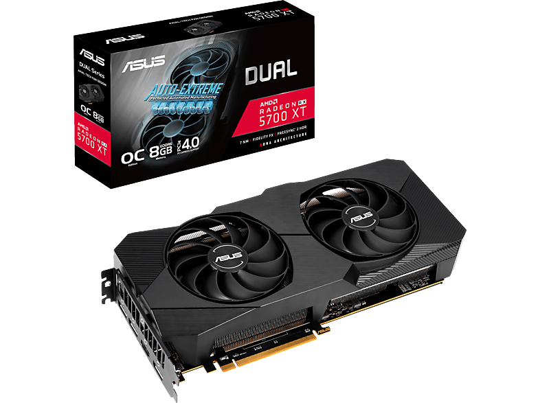 Grafikkarte) Radeon™ RX OC (90YV0DA2-M0NA00) ASUS Evo XT (AMD, 8GB 5700 Dual