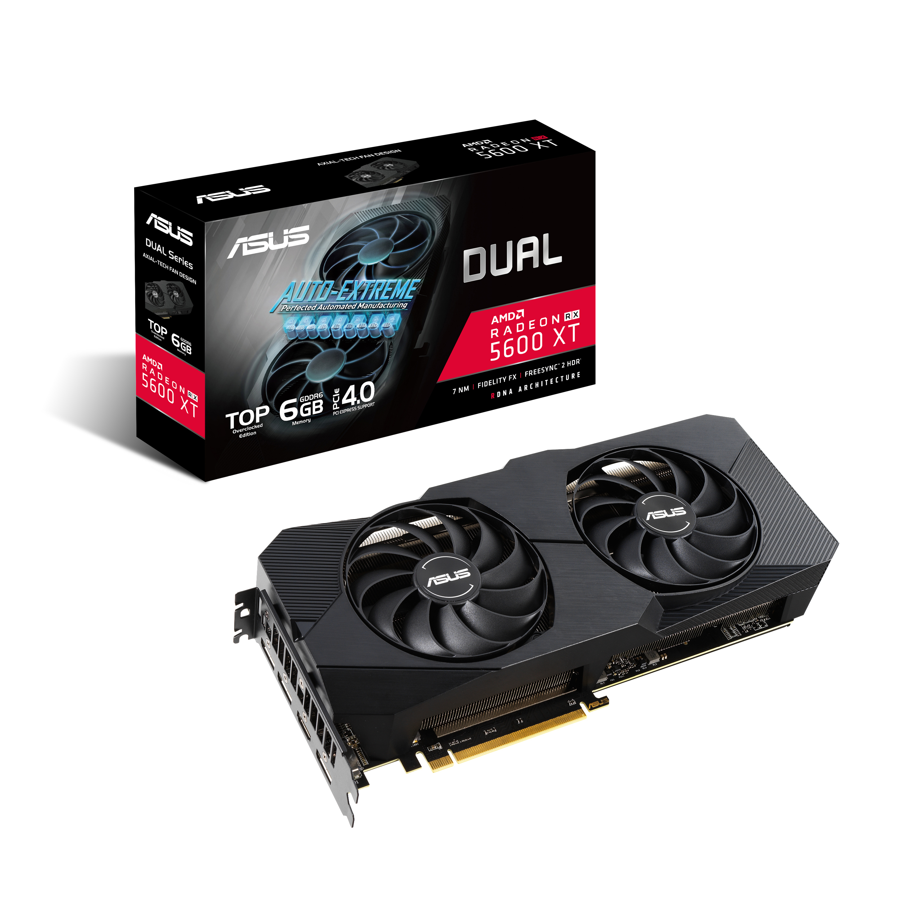 ASUS Radeon™ RX 5600 XT DUAL-RX5600XT-T6G-EVO (90YV0EJ1-M0NA00) (AMD, Grafikkarte)
