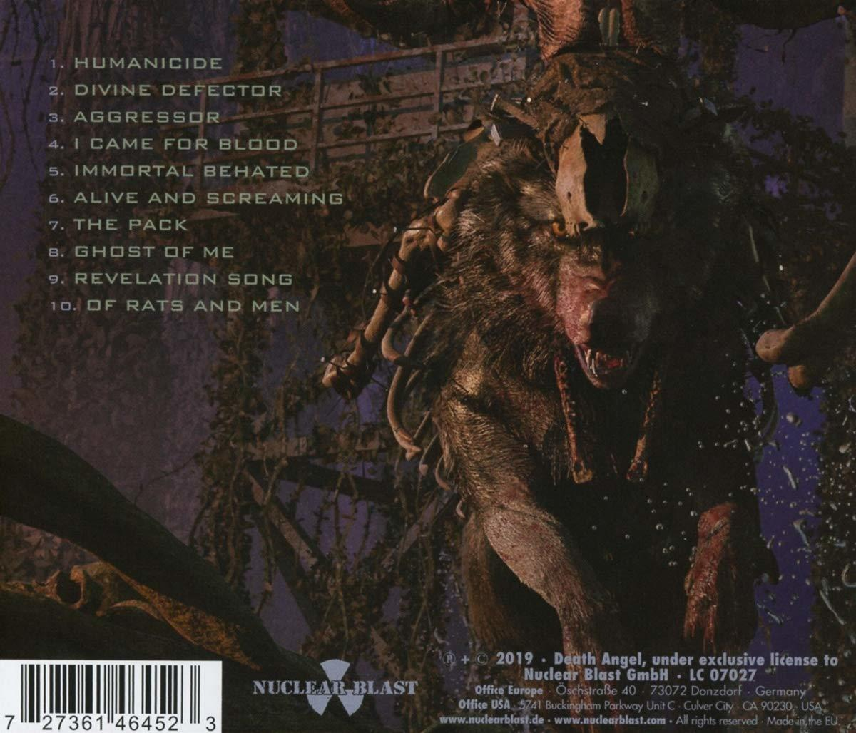 Albumcover-Art mit Monster, Text und Barcode am unteren Rand.