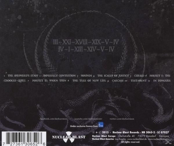 Fekete albumborító körökben szöveggel és Nuclear Blast logóval.