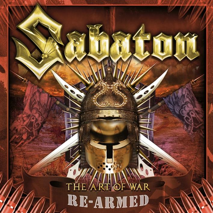 Albumcover mit goldenem Helm und gekreuzten Schwertern. Die Band ist Sabaton, der Titel ist 'The Art of War'.