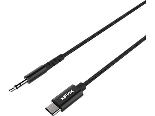 KANEX K169-1525-BK3F - Adapterkabel USB-C zu 3.5mm (Schwarz)