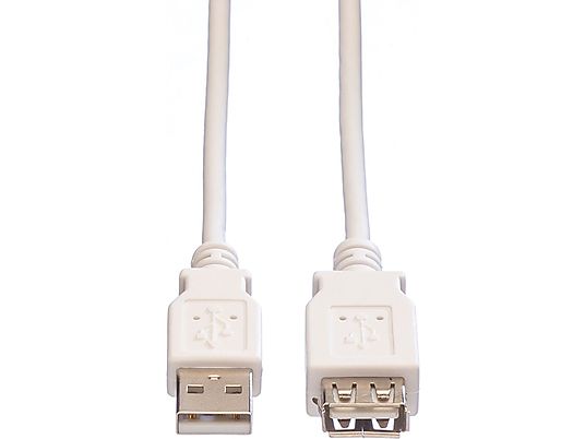 VALUE 11.99.8949 - Câble USB-A vers USB-B, 1.8 m, 480 Mbit/s, Blanc