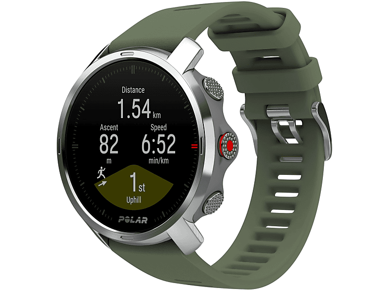 Reloj deportivo  Polar Pacer Pro, Negro, 21 cm, 1.2, GPS, GLONASS,  Frecuencia cardíaca, WR50M