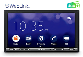 SONY XAV-3550ANT 7" Display, WebLink 2.0, DAB+ Tuner, Touchscreen, DAB+ Antenne Autoradio 2 DIN (Doppel-DIN), 55 Watt