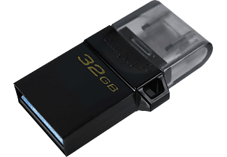 KINGSTON DataTraveler microDuo 3.0 G2 - Chiavetta USB  (32 GB, Nero)