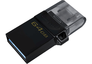 KINGSTON DataTraveler microDuo 3.0 G2 - Chiavetta USB  (64 GB, Nero)