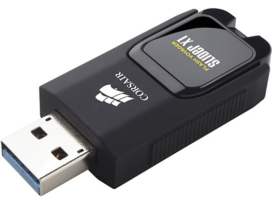 CORSAIR Flash Voyager Slider X1 - Clé USB  (256 GB, Noir)