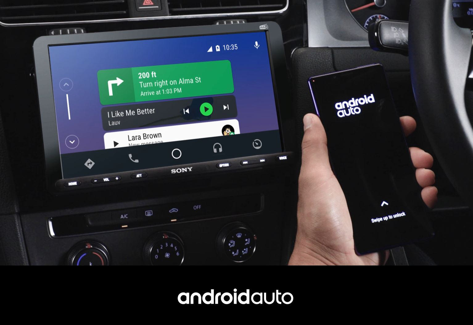 WebLink Autoradio 55 CarPlay, AndroidAuto, 1 Watt großes Display 9\